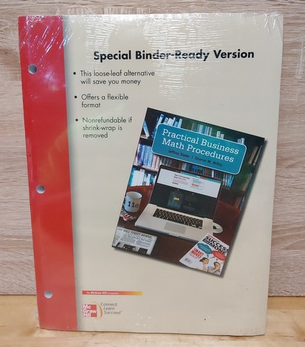Practical Business Math Procedures by Jeffrey Slater, ISBN 978-0-07-770150-5 NEW