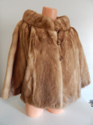 装飾金ボタン✨　EMBA　パープル染め　ミンクファーコート　MINK FUR EMBA PASTEL Natural Brown Mink 