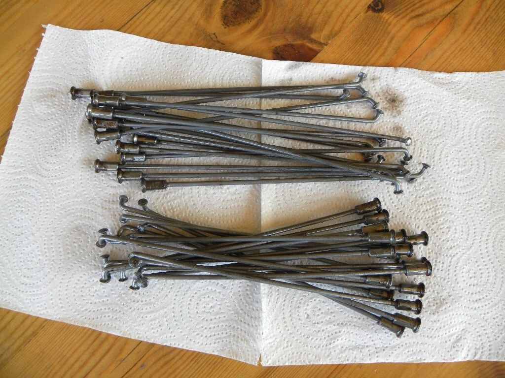NOS 36 spokes and nipples for Montesa Cota 348 18” rear wheel.