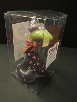 New Dept 56 Krinkles Purple Snake Halloween Critter Candle Decor