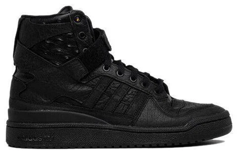 靴  FORUM Hi OG Black leather US9 adidas Forum Hi OG Shoes Black for Sale | Authenticity Guaranteed