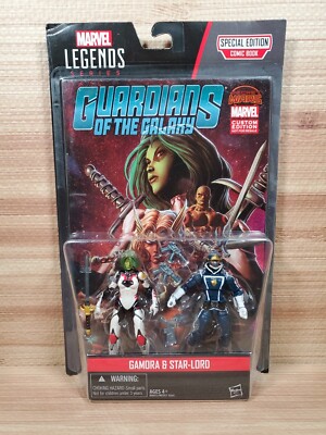 Marvel Legends Special Edition Comic Book Gamora & Star-Lord 2015 Hasbro