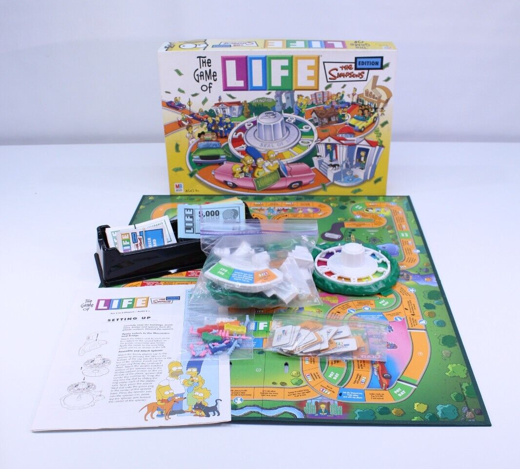 Milton Bradley El Juego De La Vida De Los Simpsons Simpsons Life