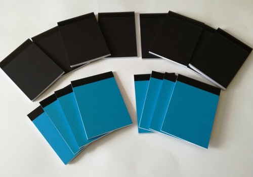 16 BLOCS DE NOTAS A7 PAPEL BLANCO LISO 2 CUBIERTAS COMBINADAS MINI JOTTER 30 HOJAS - Imagen 23 de 48
