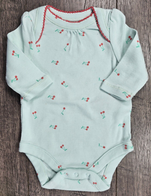 Baby Girl Clothes Nwot Baby Gap Preemie Newborn Up To 7lbs Cherries Bodysuit
