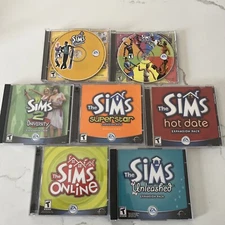 The Sims PC Lot Vacation + Unleashed + Hot Date + Superstar Expansion Packs +++