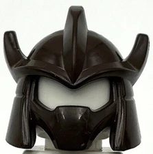 Lego New Dark Brown Minifigure Headgear Helmet Trident Shaped w/ Face Mask Part