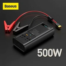 Baseus 500W Pure Sine Wave Inverter 12V to 220V Current Converter Europe Camper