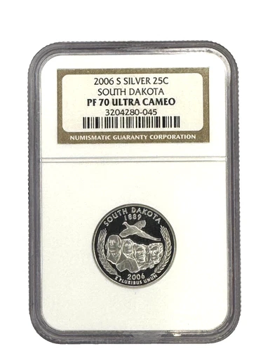 2006 S Silver South Dakota Quarter NGC PF70 Ultra Cameo