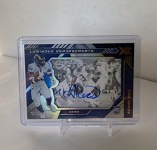 2020 Panini XR Luminous Endorsements Cam Akers Auto /49 Blue No. LE-CA Rookie RC
