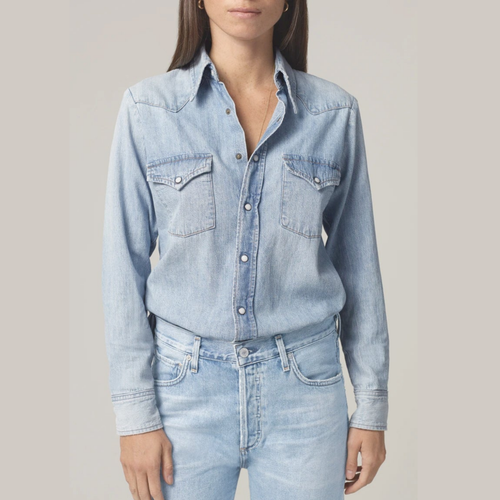 of Humanity Jules Slim Western Shirt 