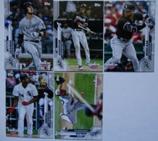 2020 Topps Opening Day Chicago White Sox Base Team Set of 5 Baseball Cards