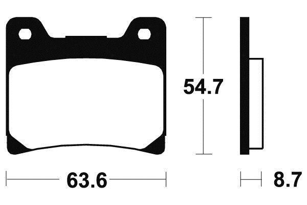 Plaquettes de frein AVANT MF55 pour moto YAMAHA FJ 1100 380551