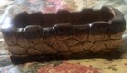 VINTAGE MCCOY 7”PLANTER ROCK STONE WALL BROWN/TAN. Great For Succulents. EUC — photo 1
