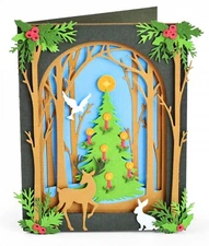 New, Retired Sizzix Thinlits Christmas Shadow Box 20pc #663611 Retail $19.99