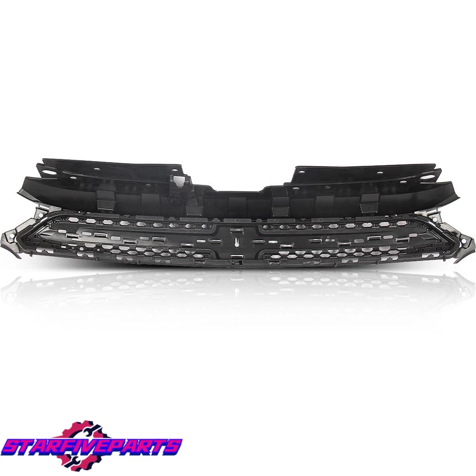 2PCS Of Front Upper Grille & Bumper Grille Molding Trim For Dodge Dart 2013-2016 - Изображение 3 из 4