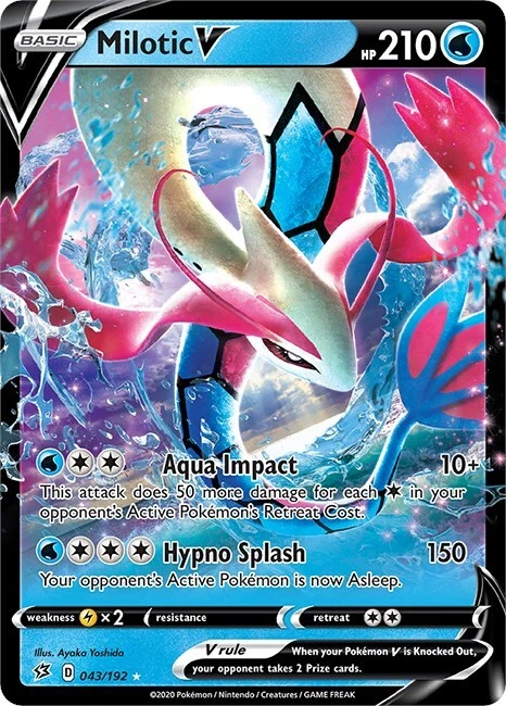 Milotic V Pokémon TCG Cards for sale | eBay