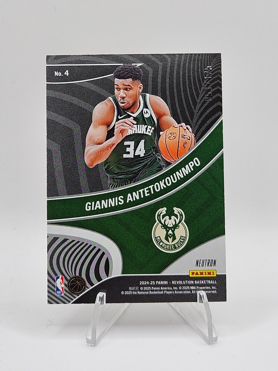PANINI NBAカード REVOLUTION GIANNIS ANTETOKOUNMPO BUCKS #4 送料無料 中古 IT2 2024-25 Panini Revolution Giannis Antetokounmpo #4