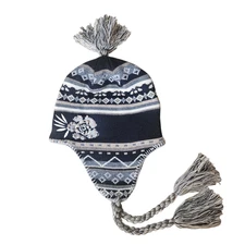 SmartWool Beanie Nordic Fair Isle Lined Hat 100% Merino Wool Women's Embroidered