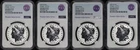 2022 Fiji $1 Silver Morgan Dollar 4 Coin Privy Set NGC RP-70 FDOI Premier Select