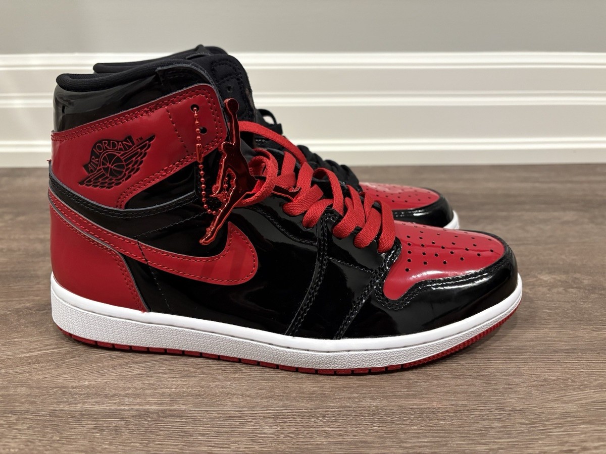 Size 9.5 - Jordan 1 Retro OG High Patent Bred for sale