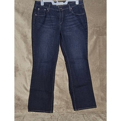 Signature by Levi Strauss & Co Womens Low Rise Bootcut Jeans Dark Wash Size 14M
