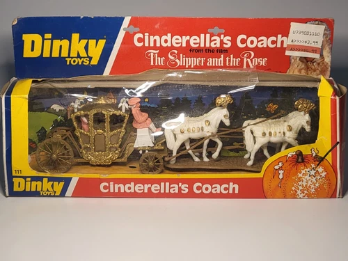DINKY TOYS Meccano Ltd #111 CINDERELLA's COACH The SLIPPER+The ROSE Gold Horses