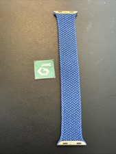 Apple Watch Braided Solo Loop 40mm 38/41 Genuine OEM Atlantic Blue Size 7