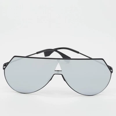 Lunettes de soleil Fendi gris noir miroir FF0193S Shield - Photo 1/4