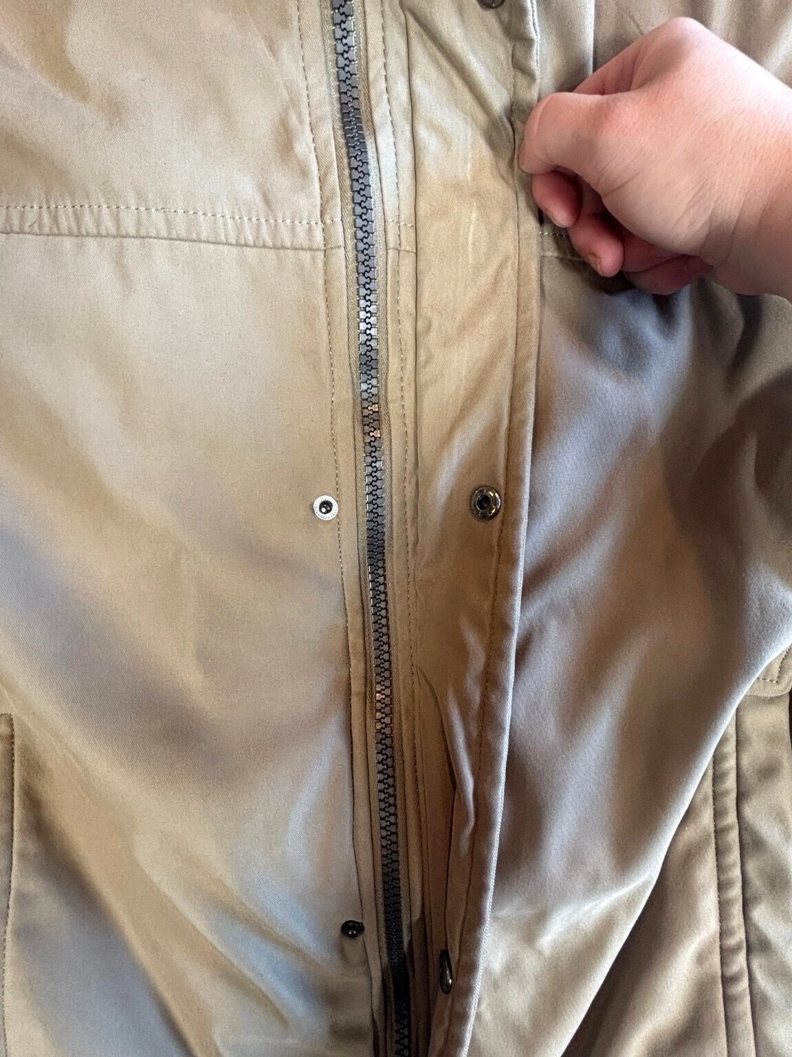 Marc New York Andrew Marc Mens XL Khaki Field Jacket Zip In Liner Utility image 6