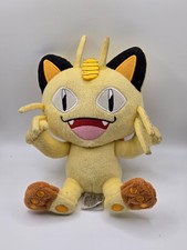 Authentic 8" Tomy Pokemon Meowth Plush Stuff. Toy Nintendo. Needs Cleaned