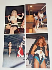 Independent Woman Wrestling * 4x6 Wrestling Photo Lot of 4 * WCW TNA WWE AEW WWC