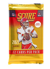 NFL 2021 Score Football Trading Card BLASTER Pack 12 Cards