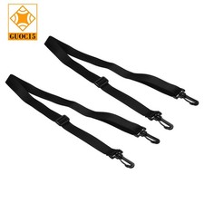 59" Shoulder Strap, 2 Pcs 0.98" Width Adjustable Strap with Plastic Hooks, Black