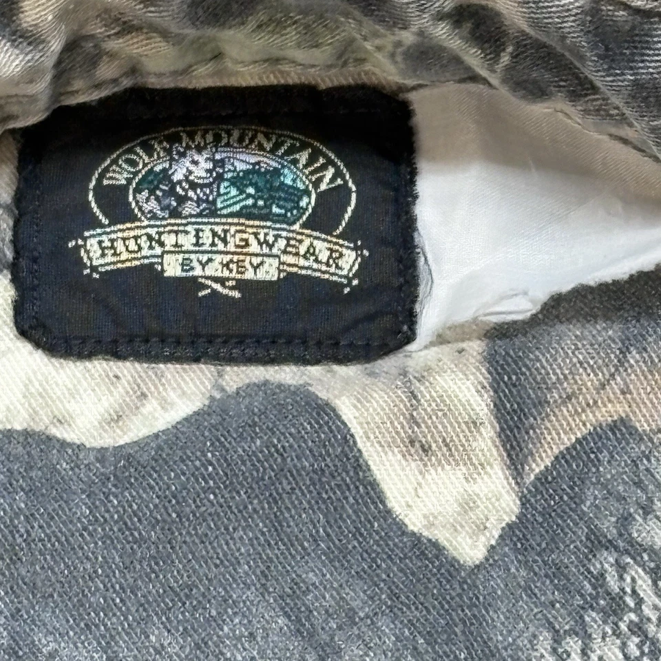 Vintage Wolf Mountain Button Shirt Mens L Mossy Oak Break Up Camo Hunting - Image 4 of 4