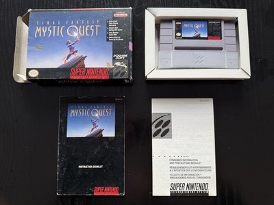Final Fantasy Mystic Quest - Super Nintendo - SNES - CIB - Box Manual and Game