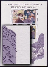 Block 28 Carl Hagenbeck & Berliner Zoo 1994, PLF Fleck am Blockrand rechts, **