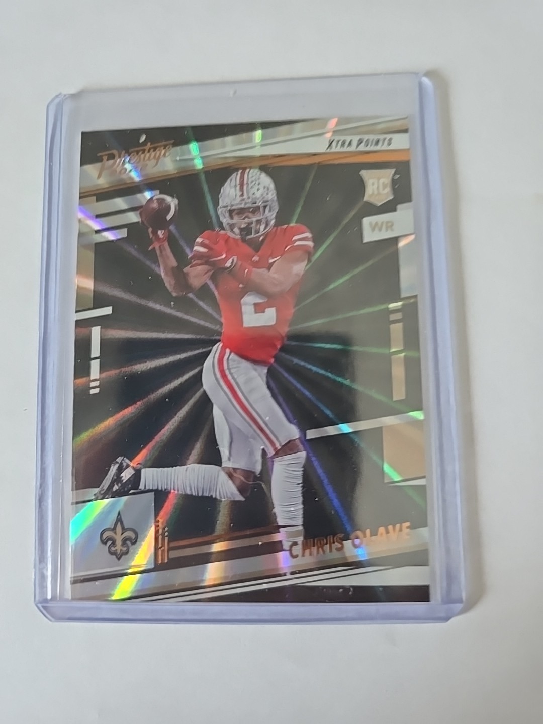 2022 Panini Prestige Rookies Xtra Points Sunburst Chris Olave #310 Rookie RC