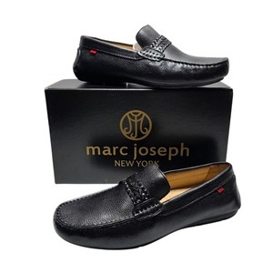 Marc Joseph New York Mens Nebraska Loafers US 11 Black Leather Grainy Shoe NIB Amazon.com | Marc Joseph New York Mens Walker Street Black  main image 3