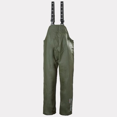 NWT New Helly-Hansen Mandal Rain Bibs Mens XL Waterproof Fishing Workwear Green