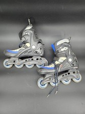 2XS Comfort Flex Hyper Shell Adult Roller Skates Inline Blades Size 9 Black Blue