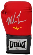 Mike Tyson Signed Red Everlast Everfresh Glove Right Hand In Silver Beckett