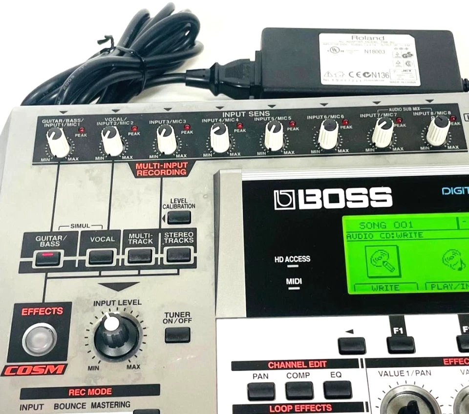 BOSS BR-1600CD Digital Multitrack Recorder Tested with adapter - Image 4 of 4