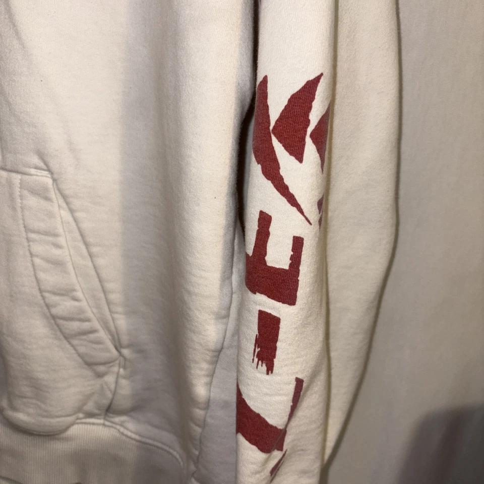 Мужская толстовка с капюшоном H&M размер M Jaws Horror Relaxed Fit белая с длинными рукавами фильм Spielberg - Изображение 4 из 4