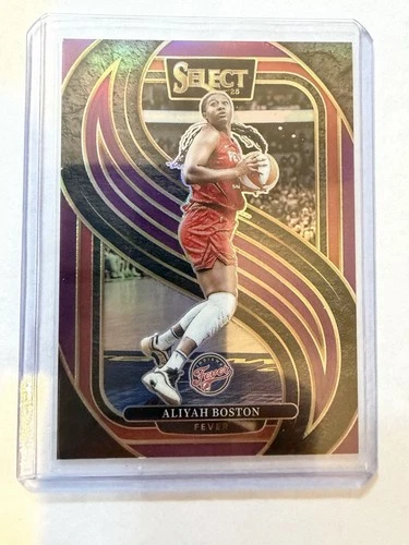 2025 Panini Select WNBA Premier Level #145 Aliyah Boston Purple PRIZM /149 Fever