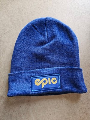 Epic Snowboards Skiing Blue Winter Beanie Hat Cap Knit NEW Snowboarding