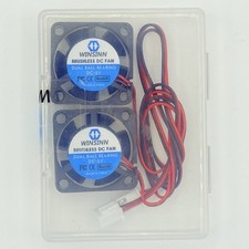 WINSINN 25.4mm  1" x 3/8"  5V Brushless DC Fan Dual Ball Bearing 2 Pin 2 Pack