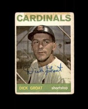 Dick Groat Signed Authentic 1964 Topps St. Louis Cardinals Autograph