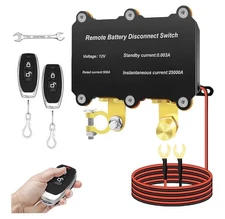 12V 500A Kill Switch for Car,500A Remote Battery Disconnect Switch for Truck