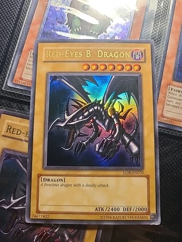 YuGiOh Red-Eyes Black Dragon - LOB-EN070 - World Wide English - Ultra Rare